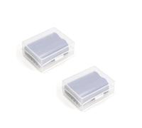 Camera Battery Case Compatible for Sony NP-FW50 NP-FW100, Compatible for Canon LP-E17 LP-E10 LP-E6, Hard Plastic Box with SD Card Slot (2 Pack)