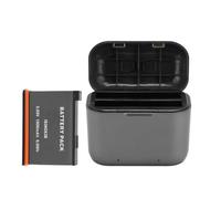 Camera Battery Charger with Battery Pack for Insta 360 X3, 1800mAh 2 Channel Multiple Safety Protections, Sports Camera Battery Charging Station