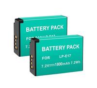 Camera Battery, Compatible For Canon， EOS 250D 200D M3 M6 750D 760D T6i T6s 800D 8000D Kiss X8i(2pcs)