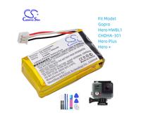 Camera Battery For Gopro PR-062334 Hero HWBL1 CHDHA-301 Plus + Capacity 800mAh / 2.96Wh Color Black Volts 3.70V Type Li-Polymer CS-GDB005MC