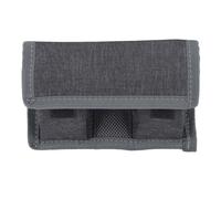Camera Battery Pouch Holder Case, Camera Battery Storage Bag with 2 Battery Slots and Memory Card Slot, Water Resistant Nylon Organizer for LP E6 E8 E10 E12 NP FW50 EN EL14 EL15