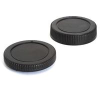 Camera Body Cover & Rear Lens Cap Compatible for Olympus EM10iv em10 em1 em5 w/M.Zuiko, Compatible for Panasonic G9 G7 G95 G85 GH6 w/lumix G [2 Sets]