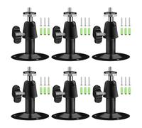 Camera Bracket Mount 6 Pcs Outdoor Indoor Security Wall Bracket Mounting | Security Wall Bracket Mounting Outdoor Indoor Camera Wall Mount For Oculus Sensor, Arlo Pro, CCTV 360° Rotation 1/4" Screw