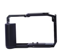 Camera Cage Compatible with Nikon ZR, Camera Support Holder Bracket with Arca-Swiss Fit Quick Release Plate, Aluminum Alloy DSLR Rig Stabilizer with Cold Shoe, 1/4" Screw Holes & 1/4” ARRI Holes