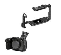 Camera Cage Compatible with Sony FX2, Full-Frame Cage, Aluminum Alloy, All-Round Protection, Multi-Interface Expansion, Cold Shoe, 1/4" & 3/8" Threads, Stable Shooting