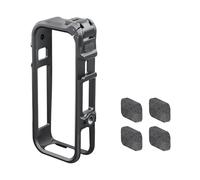 Camera Cage for Insta360 X4 Air, Multifunction Utility Frame PC Protective Cage Expansion Frame Case for Insta 360 X4 Air Sports Camera Accessories (Black)