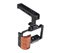 Camera Cage For Sony ZV-E10 With Side Hand Grip & Top Handle, Vlog Video Rig Filmmaking System With Mounts(Type A Set 1)