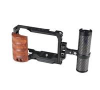 Camera Cage For Sony ZV-E10 With Side Hand Grip & Top Handle, Vlog Video Rig Filmmaking System With Mounts(Type A Set 2)