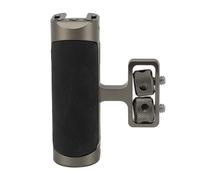 Camera Cage Side Handle Grip, Aluminum Alloy Silicone, Up and Down Adjustable with 1/4 Screw Cold Shoe Mount, Silver - Ergonomic Comfort, Versatile Expansion, Universal (Dark Green)