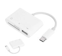 Camera Card Reader, One Step Through the Adapter, with Hot Plug Accessory, Watch Downloaded HD Movies Offline, 3.3V-4.0V Voltage, No Setup Required