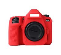 Camera Case Bag Red Soft Silicone Anti-Skid Texture Armor Skin Body Cover Protector for Nikon D780 DSLR camera
