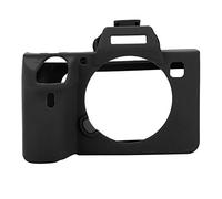 Camera Case Body Shell Cover Protective Skin Soft Silicone Camera Case Protective Cover Replacement for Sony A7 III/A7R3 (Black)
