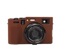 Camera Case Coffee Soft Silicone Anti-Skid Texture Armor Skin Body Cover Protector For Fujifilm X100VI Digital Camera