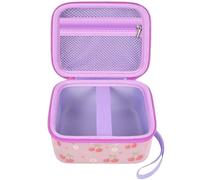Camera Case Compatible with Hangrui Instant for Gofunly for YKSLEMON for GREENKINDER Kids Camera Instant Print Digital Video Cameras Storage Holder Bag for Print Paper(Light Purple)