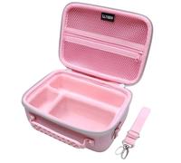 Camera Case Compatible with Sony Alpha ZV-E10 / ZV-1F / ZV-1 / ZV-1 II Vlog Camera with Shoulder Strap by LTGEM, Fits Vlogger Accessory Kit Tripod and Microphone, Pink