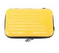 Camera Case, Detachable Dual Zipper Waterproof Protective Portable Camera Storage Bag with Wrist Strap, Side Strap, Hard PC Shell, Dual Zippers for 360 Ace/Ace Pro (Yellow)
