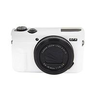 Camera Case for Canon G7X II Digital Camera, Soft Protective Body Skin Silicone Gel Rubber Soft Camera Case Cover for Canon PowerShot G7x Mark G7X2/G7X3 DSLR Camera,White uncovered