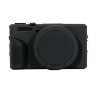 Camera Case for Canon G7X Mark III Digital Camera, Soft Silicone Protective Case with Removable Lens Cover Scratch-Resistant Slim Accessories,Black