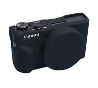 Camera Case for Canon Powershot G7 X Mark III Digital Camera, Soft Silicone Protective Cover with Removable Lens Cover for Canon G7X3 DSLR Camera,Black Updated version with button marking