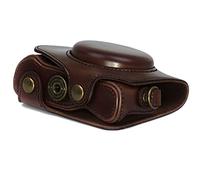 Camera Case for Canon PowerShot G7X Mark II 2 Faux Leather Coffee CC1123c