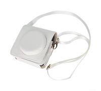 Camera Case for Fujifilm for instax for mini 99 - Retro PU Leather Shoulder Bag with Strap Shockproof Cover Travel Pouch Black(white)
