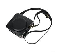 Camera Case for Fujifilm for instax for mini 99 - Retro PU Leather Shoulder Bag with Strap Shockproof Cover Travel Pouch Black(Black)