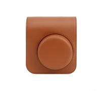 Camera Case For Fujifilm For INSTAX Mini 41, Premium PU Leather Protective Cover With Adjustable Strap & Magnetic Flap, Shockproof Design With Photo Storage Pocket (Gray/Black/Brown, 14X13x6cm)(brown)