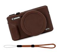 Camera Case for G7X Mark III, Anti-Scratch Slim Fit Soft Camera Case Cover(Coffee)
