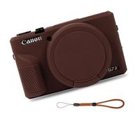 Camera Case for G7X Mark III, Anti-Scratch Slim Fit Soft Camera Case Cover(Coffee)