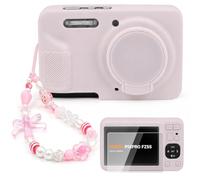 Camera Case for Kodak PIXPRO FZ55 with 2 Screen Protectors,Jelly Pink