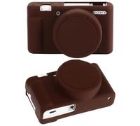 Camera Case for Sony ZV-1,ZV1 Camera Soft Case Cover Rubber Camera Sleeve with Removable Lens Cover,Anti-Scratch Slim Fit Soft Sleeve with ZV1 (deep Brown)