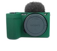 Camera Case For Sony ZV-E10 II, Easy Hood Soft Silicone Travel Carrying Case ZVE10 II Protective Cover Body Skin DSLR Camera Sleeve (Green)