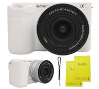 Camera Case for Sony ZV-E10 II/ZV-E10M2 Digital Camera,ZV-E10 II Soft Silicone Protective Bag,Anti-Scratch Slim Fit Soft Sleeve with ZV-E10 II Screen Protector and Strap Wrist. (White)