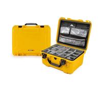 Nanuk 933 Waterproof Hard Case with Lid Organizer and Padded Divider - Yellow (933-6004)
