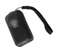 Camera Case with Side Clasp Closure and Bottom Mount, Black | Two internal pads and molded recesses, bottom access for selfie stick or mount, daily camera storage