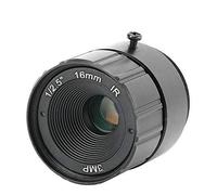 Camera CCTV Lens, 16mm 3MP F1.6 1/2.5 High Definition Camera Mount CS CCTV Fixed Lens