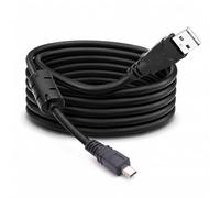Camera Charger Cable for Sony Cybershot, USB A To 8-Pin USB Lead Compatible with SONY Alpha Series, Nikon CoolPix, Panasonic LUMIX DMC-FX, FUJI FinePix F, CASIO EX, Olympus FE