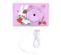 Caméra CheoTime Kids, jouet d'appareil photo numérique avec écran 2,4 pouces à double objectif 48MP HD Photo 1080p, caméra selfie portable rechargeable pour garçons filles (Purple)
