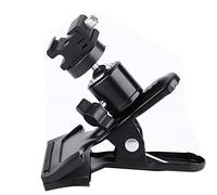 Camera Clamp, Camera Clip Aluminium Alloy Backdrop Clamp Ball Head Cold Shoe Bracket Backdrop Clips Clamps with Standard 1/4in Thread for Standard Sized Backdrop Stand or Light
