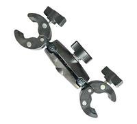 Camera Clamp Mount Double Headed Anti-Slip Heavy Duty 360-Degree