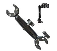 Camera Clip Mount 360 Degree Adjustable Universal Head | Bike Motorcycle Camera Clamp Mount for Studio Garage Desk Workshop Race Track Street Park