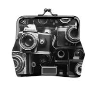 Camera Collection Print Lightweight Women Coin Purse Exquisite Waterproof Small Pouch for Coins Cards