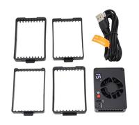 Camera Cooling Fan, Adjustable Intelligent Cooling Fan with Temperature Display, 4 Mounting Clips, for A7M4 ZVE1 A6700 A7C2 A7S3 Cameras