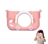 Camera Cover for Kids - Cat Shaped Silicone Protective Case, Shockproof, Waterproof Accessories, Durable Camera Body Protection, Funny Animal Design, Child Friendly Lens Protector | Safe