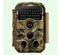 Caméra de Chasse 4K Vidéo & 64MP Photo avec 100ft Vision Nocturne Mouvement Activé 0.1s Vitesse de Déclenchement Lmperméable à L'eau Pour Sécurité Domestique, Repérage de La Faune en Extérieur | T306 
