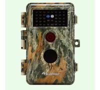 Caméra de Chasse Nocturne Vision 64MP HD 1296P,Détection de Mouvement PIR de 70° No Glow Invisible,Étanche IP66|A252 Vert Militaire Mat
