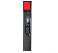 Camera Detector Wireless Signal Scanner AI Chip Concealed Antenna Adjustable Sensitivity Portable Design Wide Frequency Range Retractable Lens Visual Inspection for Office Hotel Car Privacy(Black)
