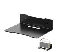 Camera Display Wall Stand - Mini Shelf Brackets, Secure TV -Box Mount | Audio Projector Storage Panel with Slim Organizers for Dorms, Kitchens, Balcony, Living Room Setup