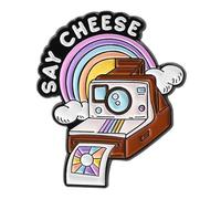 Camera Drip Oil Alloy Pin Secure Fastener Brooch for Casual Outfits or Collector Gifts Enamel Camera Pin