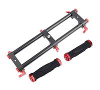 Camera Dual Handle Gimbal Stabilizer Rig Accessory Professional Lightweight Durable Aluminum Alloy Dual Handheld Stabilizer for Feiyu MOZA Beholder DSLR Mirrorless Cameras Black